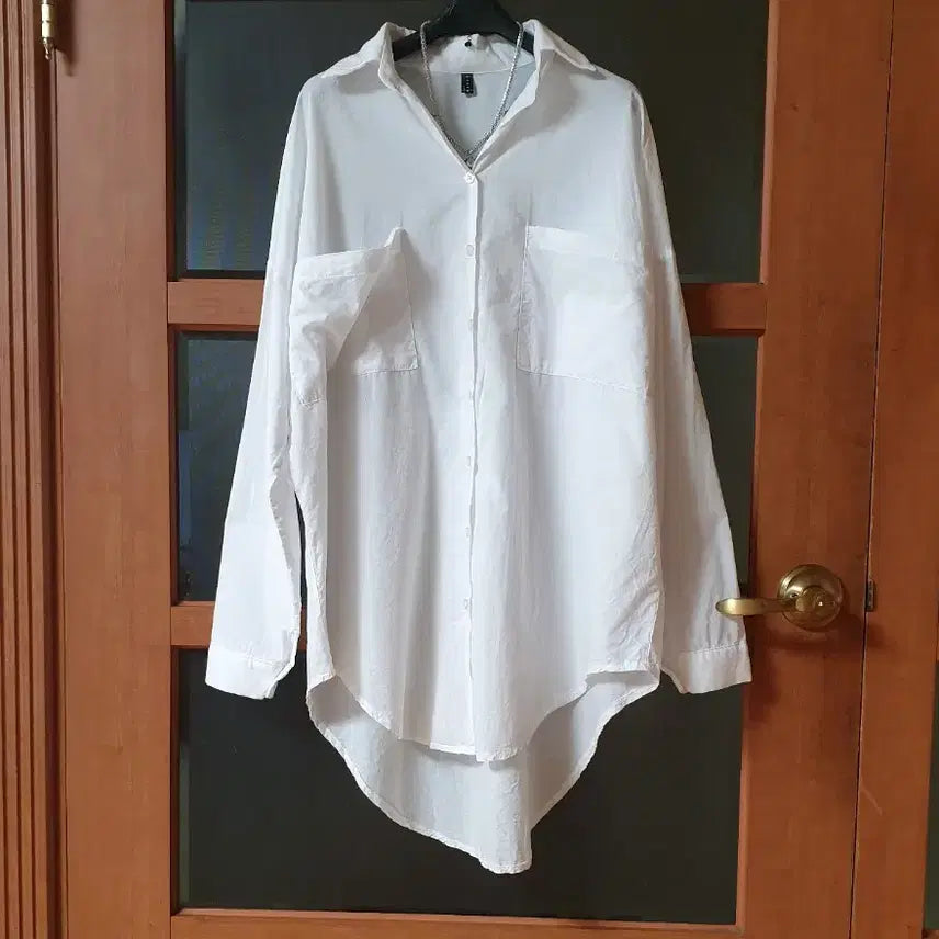 [BUNJANG] Dint Oversized Pocket Long Shirt / (새제품)딘트 빅볼룸포켓 박시 롱셔츠