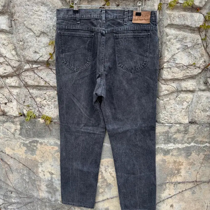 [BUNJANG] Lee 200 Vintage Black Denim Pants / 80~90s lee 빈티지 200 블랙 워싱 데님 팬츠 36