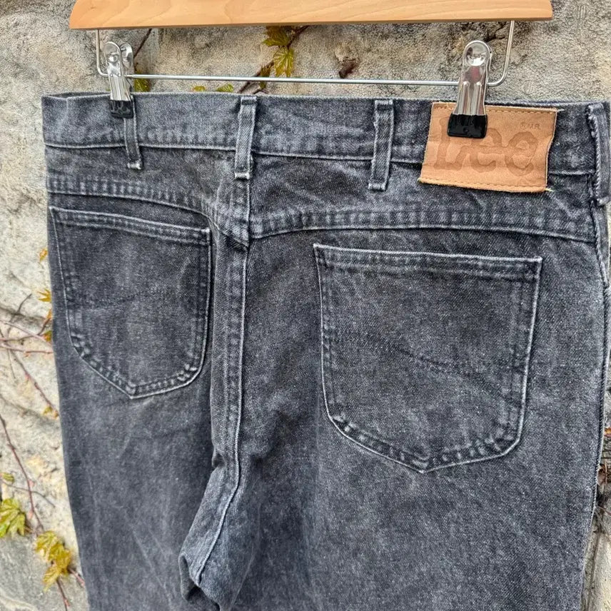 [BUNJANG] Lee 200 Vintage Black Denim Pants / 80~90s lee 빈티지 200 블랙 워싱 데님 팬츠 36