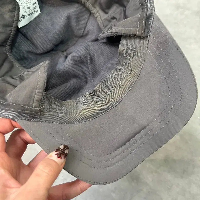 [BUNJANG] OS Columbia Gorpcore String Ball Cap Charcoal / OS 컬럼비아 고프코어 스트링 볼캡 모자 차콜