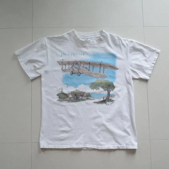 [BUNJANG] Sunshine Apparel Florida Yacht Graphic Vintage T-shirt / 90s 미제 빈티지 플로리다 수소봉제 티셔츠
