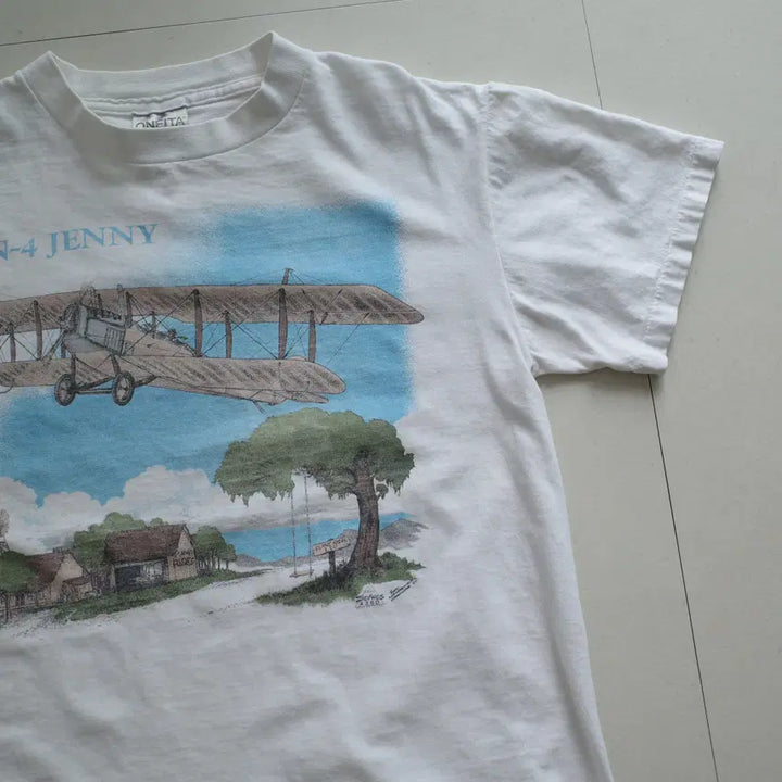 [BUNJANG] Sunshine Apparel Florida Yacht Graphic Vintage T-shirt / 90s 미제 빈티지 플로리다 수소봉제 티셔츠