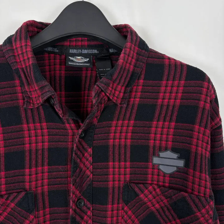 [BUNJANG] Harley-Davidson Checkered Shirt / a264) 할리데이비슨 체크 셔츠