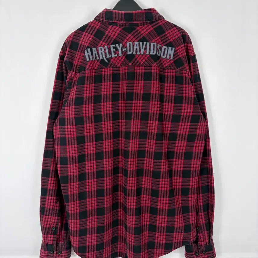 [BUNJANG] Harley-Davidson Checkered Shirt / a264) 할리데이비슨 체크 셔츠