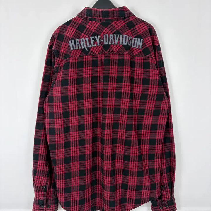 [BUNJANG] Harley-Davidson Checkered Shirt / a264) 할리데이비슨 체크 셔츠