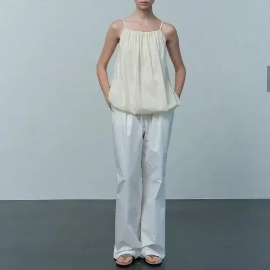 [BUNJANG] Le Coton Lounge Pants (White) / 르 코튼 라운지 팬츠 (화이트).택달린 새상품