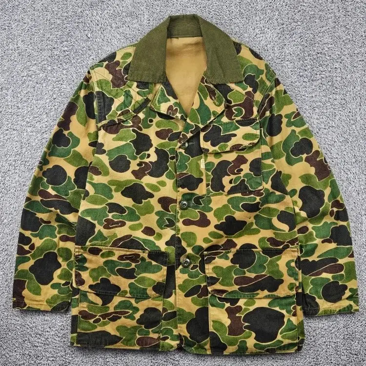 [BUNJANG] SAFTBAK Duck Camouflage Hunting Jacket (Estimated M) / SAFTBAK 카모플라쥬 헌팅 자켓 ( M추정 ) / 11881
