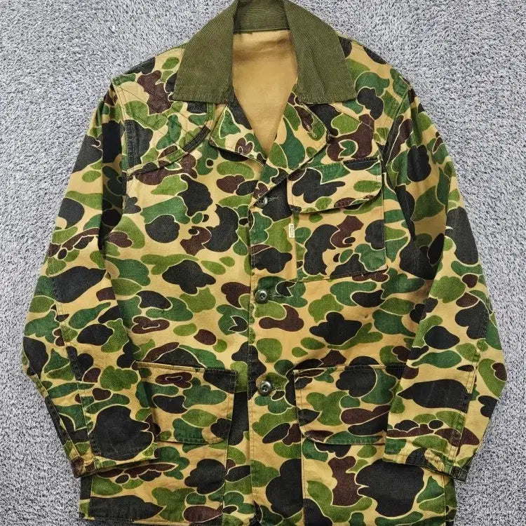 [BUNJANG] SAFTBAK Duck Camouflage Hunting Jacket (Estimated M) / SAFTBAK 카모플라쥬 헌팅 자켓 ( M추정 ) / 11881