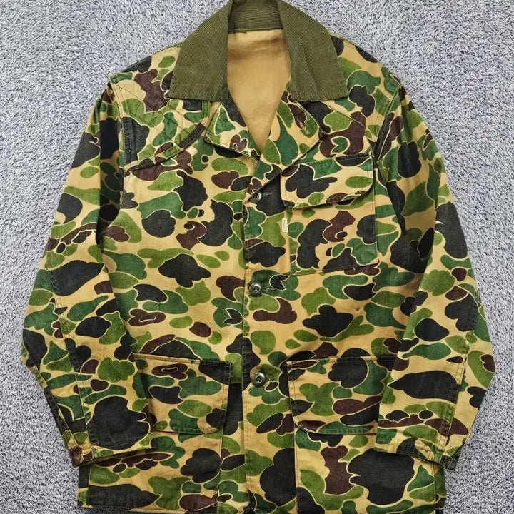 [BUNJANG] SAFTBAK Duck Camouflage Hunting Jacket (Estimated M) / SAFTBAK 카모플라쥬 헌팅 자켓 ( M추정 ) / 11881