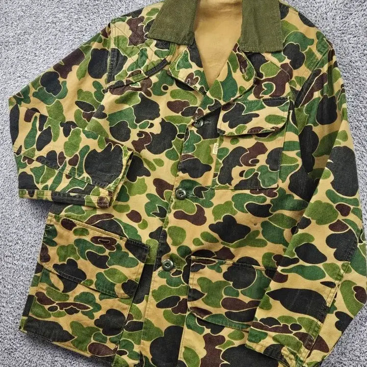 [BUNJANG] SAFTBAK Duck Camouflage Hunting Jacket (Estimated M) / SAFTBAK 카모플라쥬 헌팅 자켓 ( M추정 ) / 11881