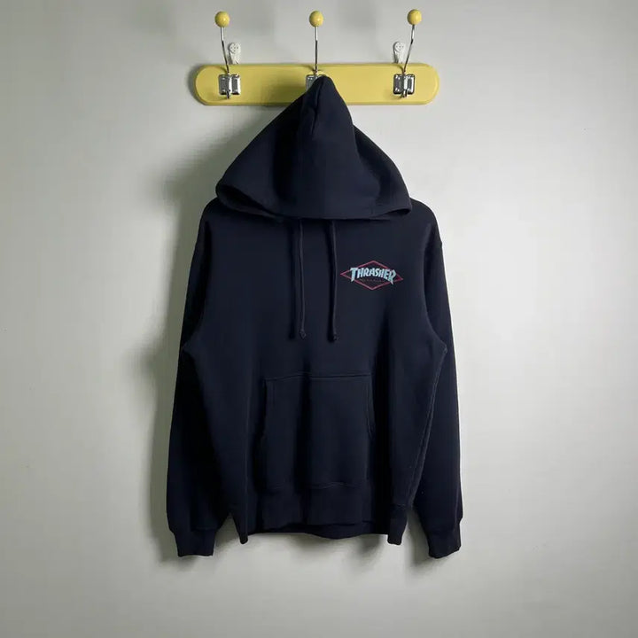 [BUNJANG] Thrasher Diamond Logo Navy Hoodie M / 트레셔 다이아몬드 로고 네이비 후드티 M