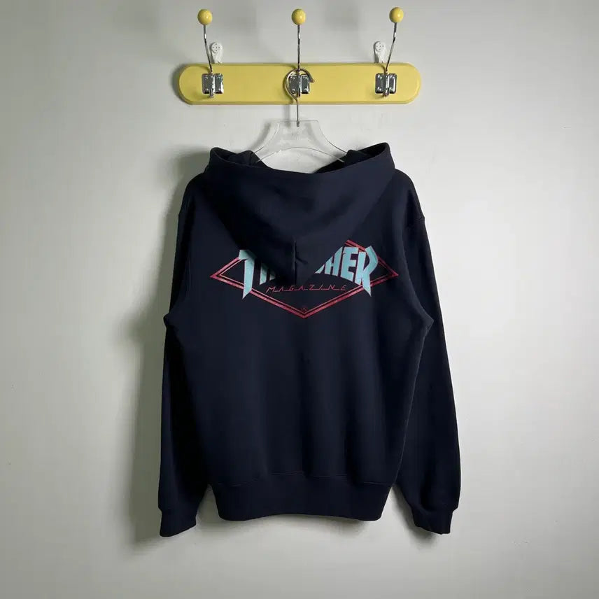 [BUNJANG] Thrasher Diamond Logo Navy Hoodie M / 트레셔 다이아몬드 로고 네이비 후드티 M