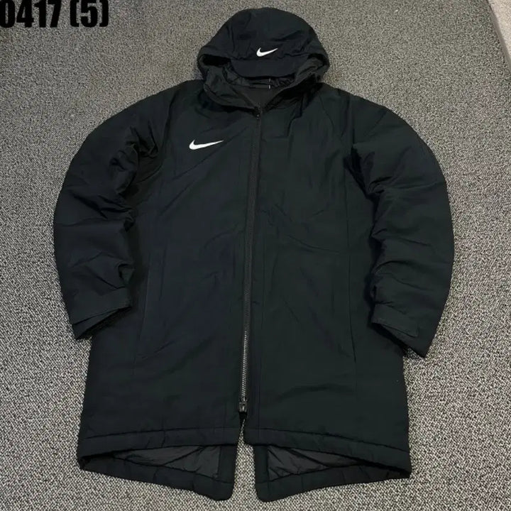 [SOLD OUT] 나이키 후드 롱패딩 블랙