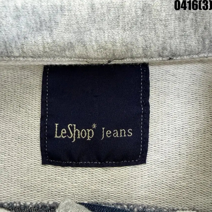[BUNJANG] LeShop Patchwork Crop Denim Jacket / M 르샵 데님 패치워크 크롭 자켓 0416(3)