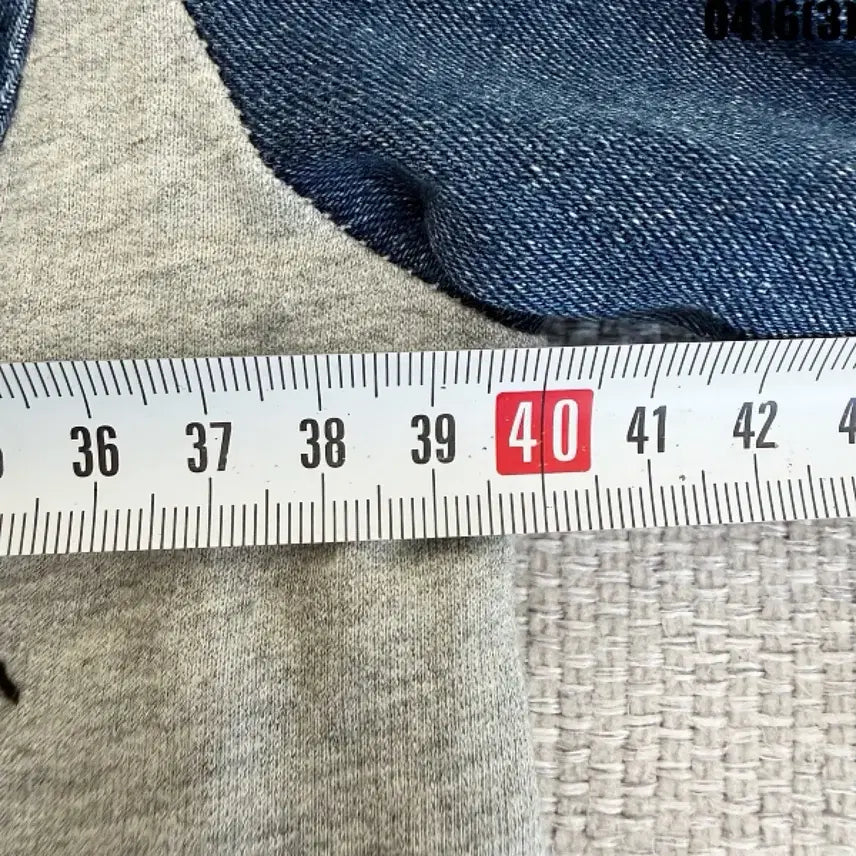 [BUNJANG] LeShop Patchwork Crop Denim Jacket / M 르샵 데님 패치워크 크롭 자켓 0416(3)
