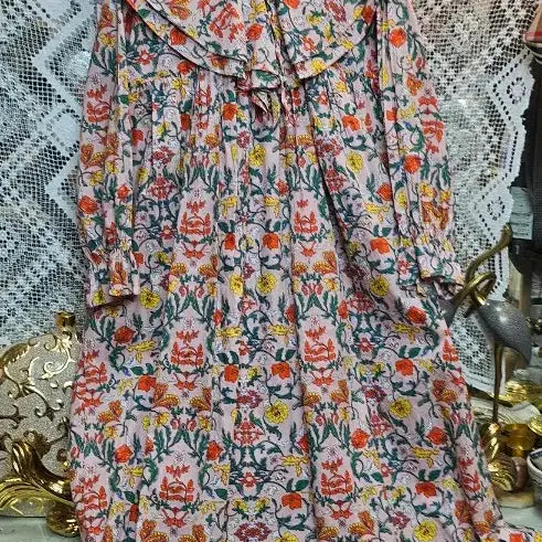 [BUNJANG] evo Seoul Floral Pattern Long Dress / evo seoul플라워 패턴 롱 원피스