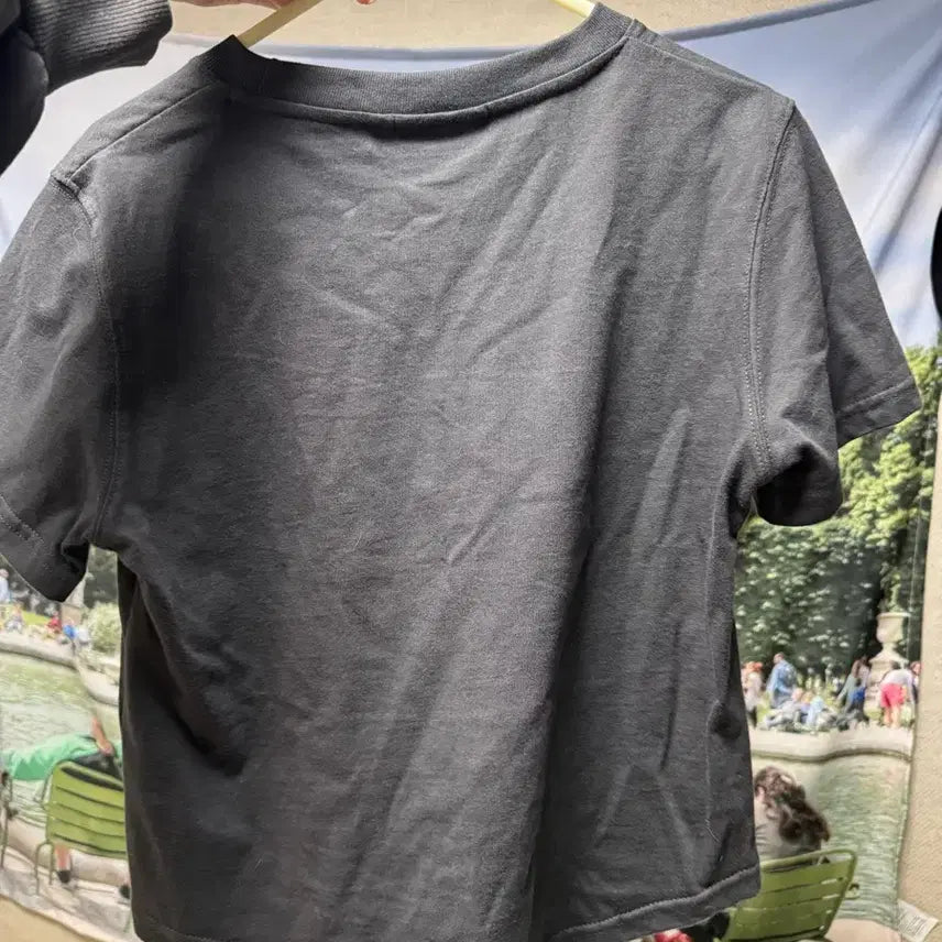 [BUNJANG] Ames HEM Worldwide Crop T-shirt / Ames HEM 아메스 월드와이드 반팔 크롭 티셔츠 그레이