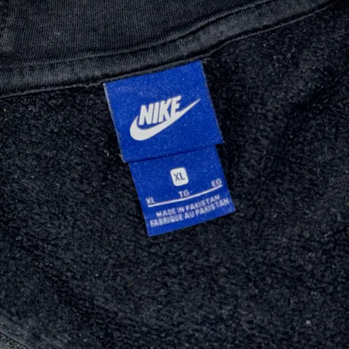 [BUNJANG] Nike Swoosh Patch Hoodie Zip-up Black XL / 나이키 스우시 패치 후드집업 블랙 XL