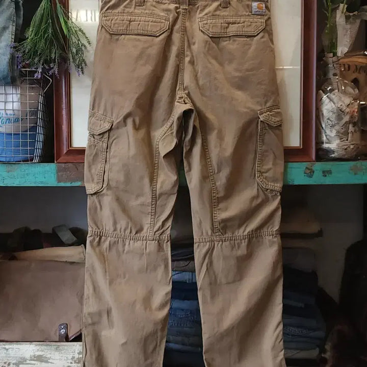 [BUNJANG] Carhartt Ripstop Cargo Pants / 칼하트 워크팬츠 립스탑 카고 팬츠 브라운 33x32