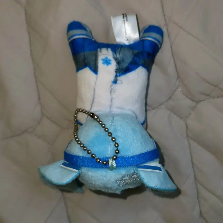 [BUNJANG] Hatsune Miku Yukimiku Huggy Chara Plush Keychain / 하츠네미쿠 2014 유키미쿠 허그캬라 인형 볼체인 키링