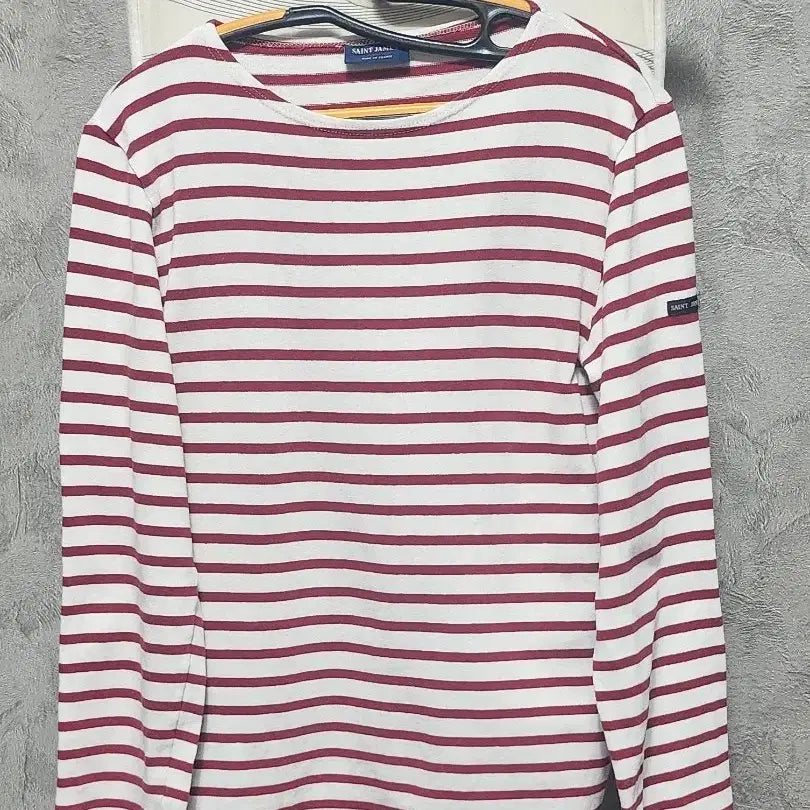 [SOLD OUT] 세인트제임스 빨강 스트라이프 긴팔티