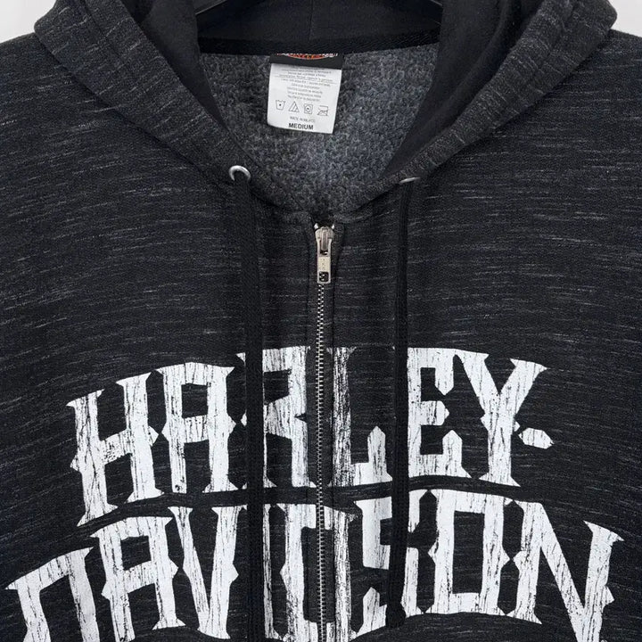 [BUNJANG] Harley-Davidson Big Logo Hooded Zip-up Jacket / a265) 할리데이비슨 빅로고 후드집업