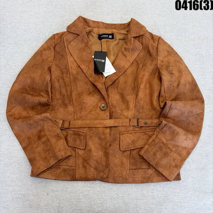 [BUNJANG] ICINOO Lee Sinwoo Suede Brown Jacket / 새상품 ICINOO 이신우 스웨이드 브라운 자켓 0416(3)