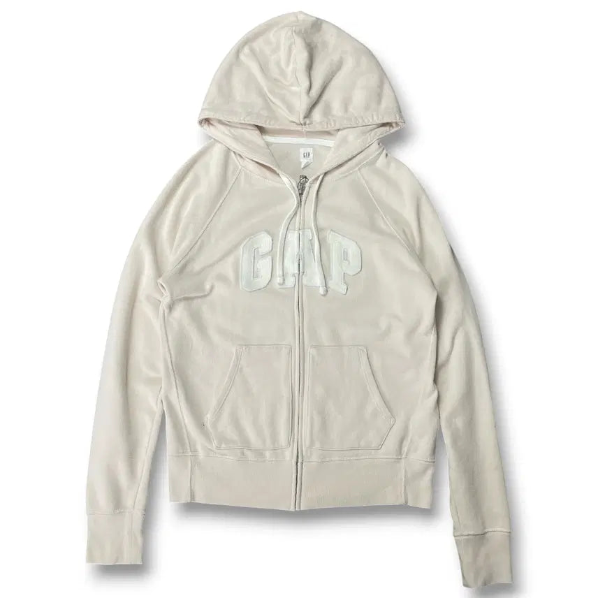 [BUNJANG] GAP Cream Hoodie Jacket XS / GAP 갭 크림 후드집업 xs