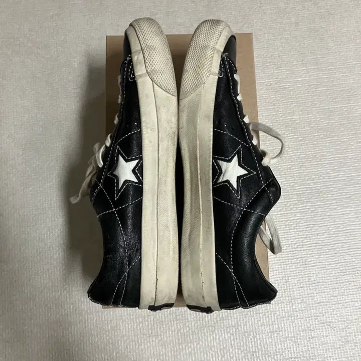 [BUNJANG] Converse John Varvatos Black Leather Sneakers / 컨버스 원스타 존바바토스 블랙 레더 240