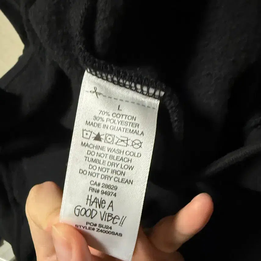 [SOLD OUT] 스투시 본앤레이즈드 로고 후드집업 L 팝니다