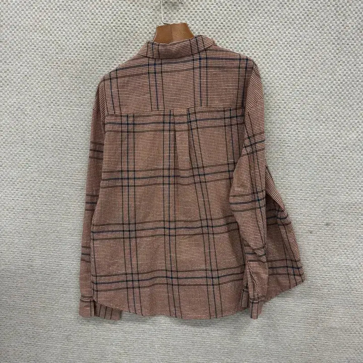 [BUNJANG] MIXXO Casual Checkered Long Sleeve Shirt L / 미쏘 캐주얼 여름 체크 긴팔 셔츠 L A09405