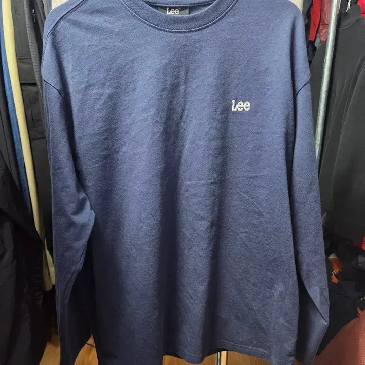 [BUNJANG] Lee Navy Long Sleeve T-shirt / Lee 리 긴팔 티셔츠 네이비