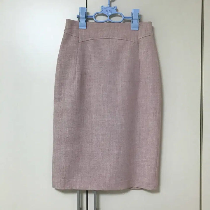 [BUNJANG] JJ JIGOTT Pink H-Line Midi Skirt / 새) JJ지고트 핑크 H라인 미디 스커트 하객룩 오피스룩 상견례룩