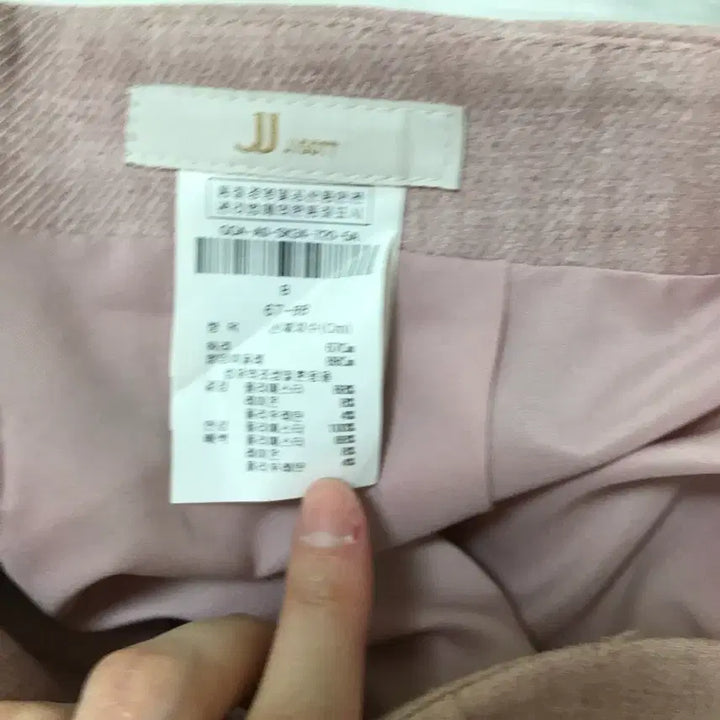 [BUNJANG] JJ JIGOTT Pink H-Line Midi Skirt / 새) JJ지고트 핑크 H라인 미디 스커트 하객룩 오피스룩 상견례룩