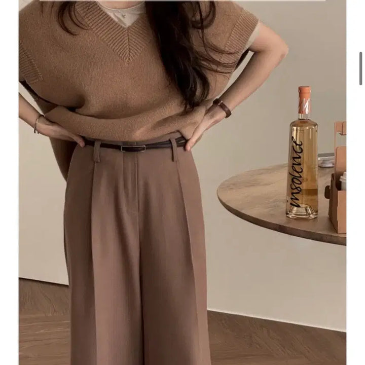 [BUNJANG] 5kplace Dare Knit Vest (Camel) / 5kplace 오케플 데어니트 베스트 (카멜)