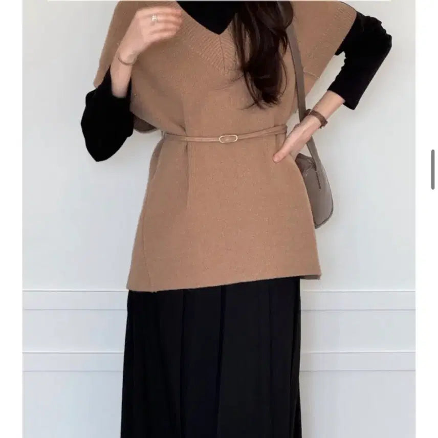 [BUNJANG] 5kplace Dare Knit Vest (Camel) / 5kplace 오케플 데어니트 베스트 (카멜)
