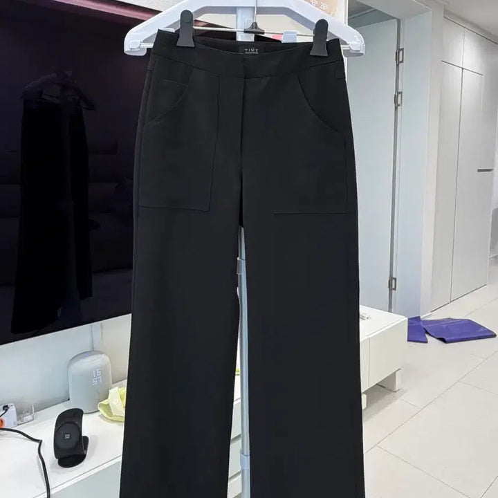 [BUNJANG] TIME Black Wide Pants / TIME 타임 블랙 와이드 팬츠 55