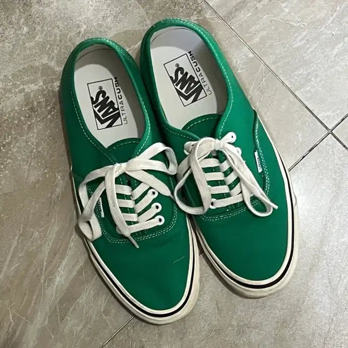 [BUNJANG] Vans Authentic 44DX Anaheim Green Sneakers / 반스 어센틱 44DX 에너하임 265