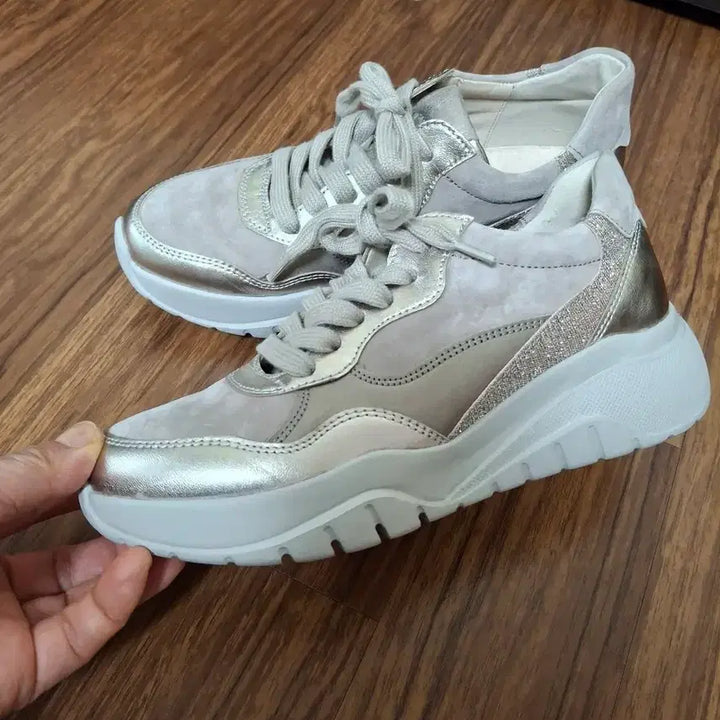 [BUNJANG] Gabor Sneakers Silver/Beige 230mm / Gabor 스니커즈 230mm 실버/베이지  매우깨끗