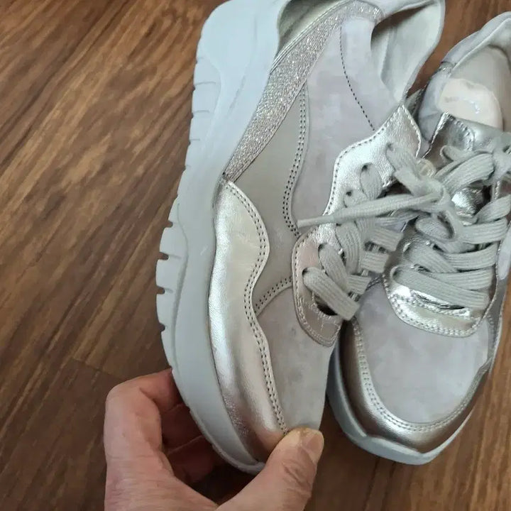 [BUNJANG] Gabor Sneakers Silver/Beige 230mm / Gabor 스니커즈 230mm 실버/베이지  매우깨끗