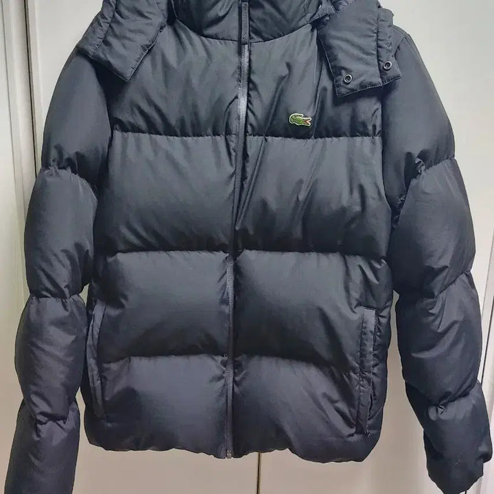 [BUNJANG] Lacoste Black Padded Jumper / 라코스테 블랙 패딩 점퍼
