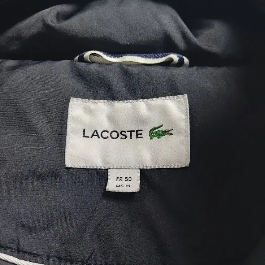 [BUNJANG] Lacoste Black Padded Jumper / 라코스테 블랙 패딩 점퍼