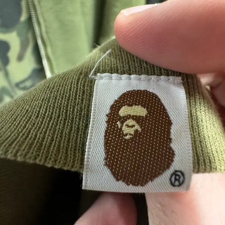 [BUNJANG] Bape Green Camo Hoodie Jacket XL / 베이프 베이프후드집업 베이프 녹계 xl 정품