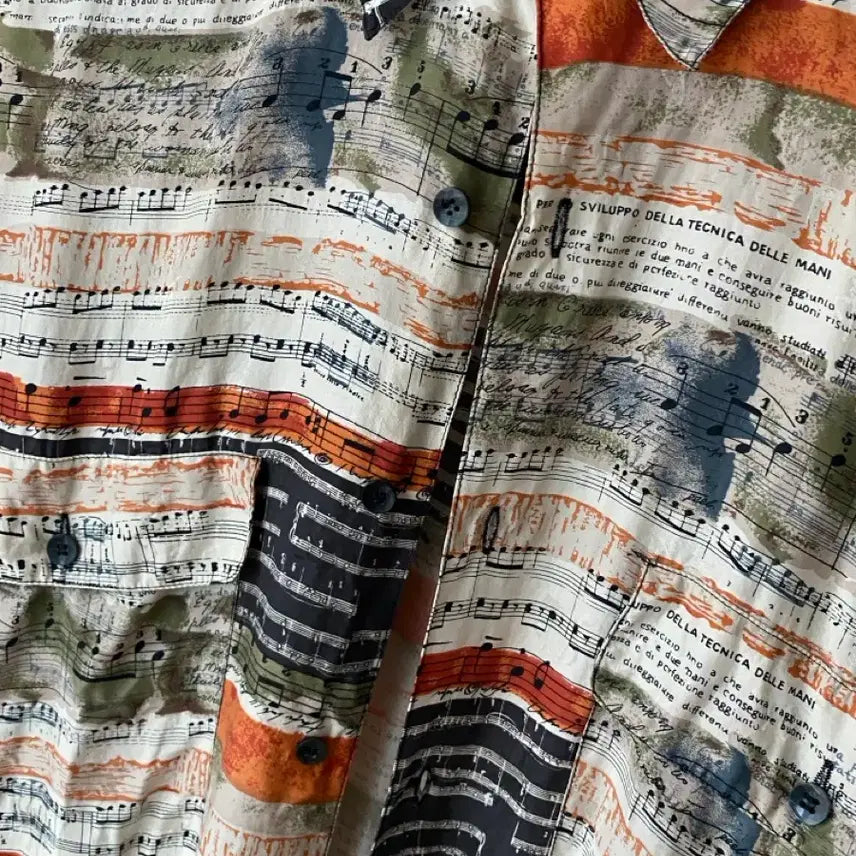 [BUNJANG] Vintage Silk Shirt / 음표 빈티지 실크 셔츠
