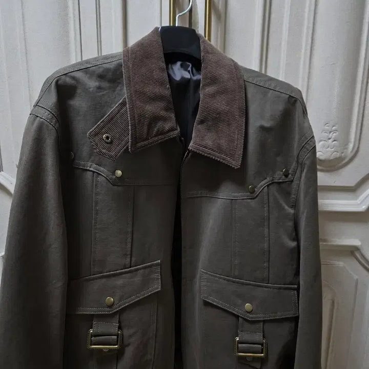 [BUNJANG] Ellude Chester Hunting Blouson Jacket Khaki / 엘무드 체스터 헌팅 블루종 자켓 카키 44