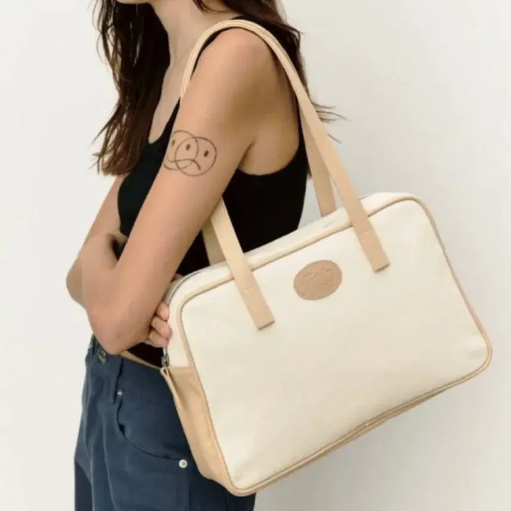 [BUNJANG] Fillintheblank Canvas Bag Ivory / 필인더블랭크 캔버스 백 ivory