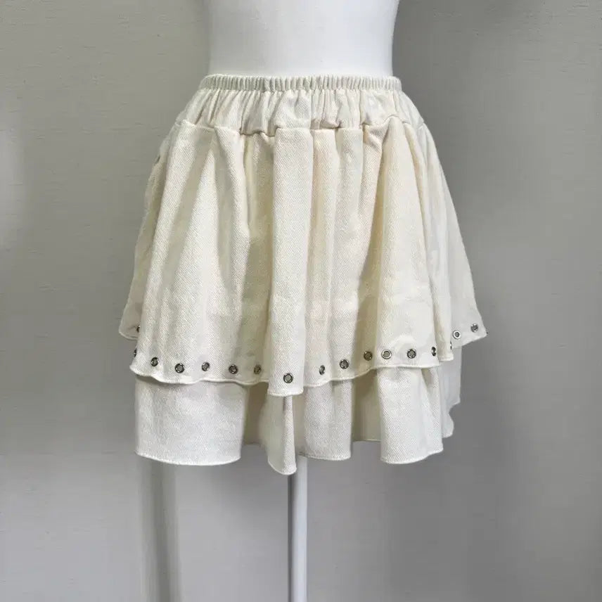 [BUNJANG] Kangkang Ruffle Mini Skirt / 새상품) 캉캉 러플 미니 스커트