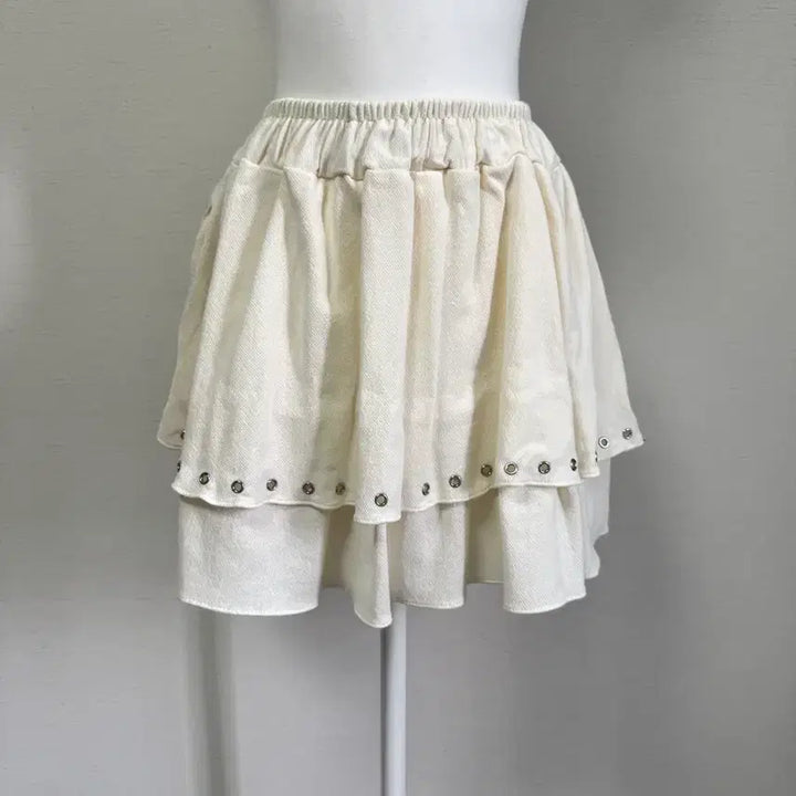 [BUNJANG] Kangkang Ruffle Mini Skirt / 새상품) 캉캉 러플 미니 스커트