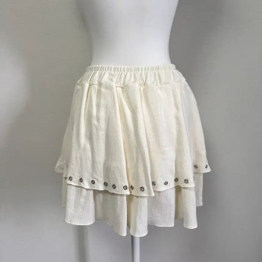 [BUNJANG] Kangkang Ruffle Mini Skirt / 새상품) 캉캉 러플 미니 스커트