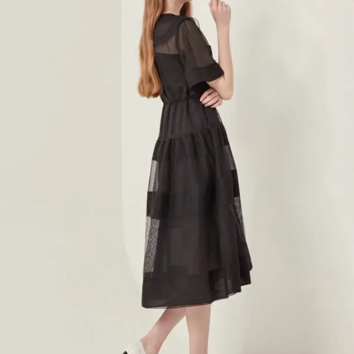 [SOLD OUT] 한섬 SJSJ 스트라이프 시어 드레스 여름 원피스 (시스템 오즈세컨)
